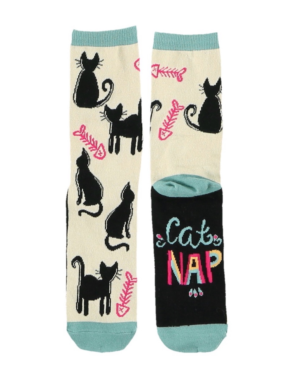 LAZY ONE Cat Nap Crew Socks